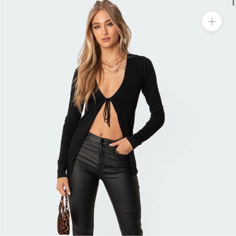 NWT Edikted Taylor Tie-Up Cardigan